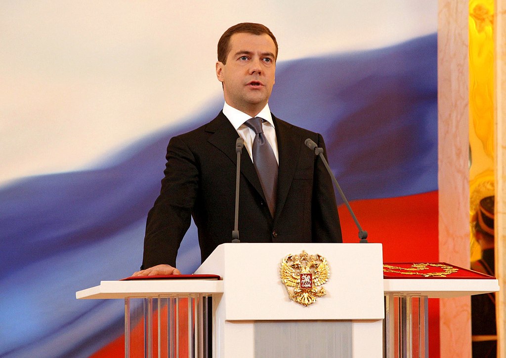 Bild: kremlin.ru, Inauguration of Dmitry Medvedev, CC-BY-4.0, via Wikimedia Commons (Bildgröße verändert)