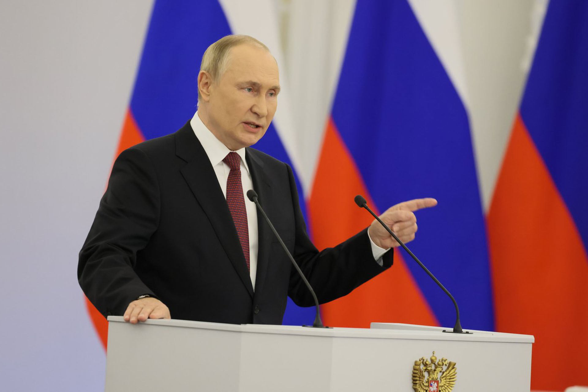 Bild: Council.gov.ru, Vladimir Putin 2022 Annexation Speech, CC BY 4.0, via Wikimedia Commons (Bildgröße geändert)